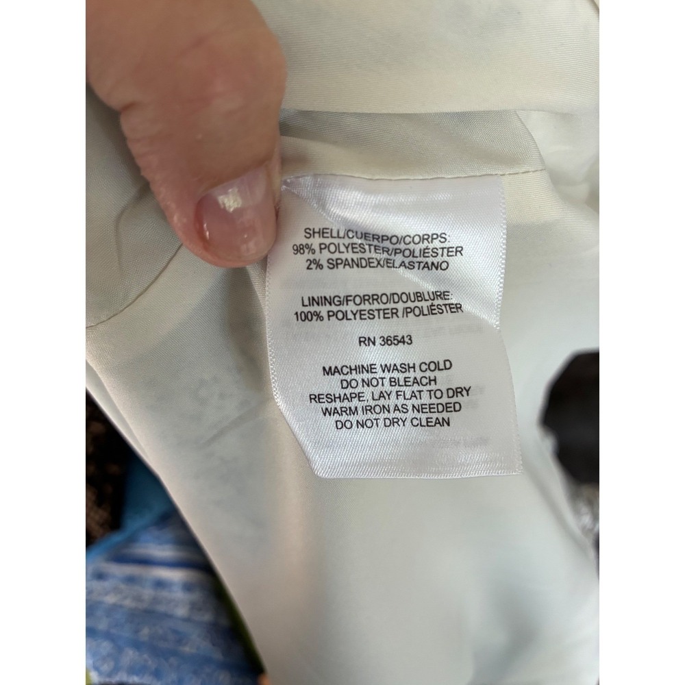 NWTS Calvin Klein Grey Snakeskin Print Satin Slip Dress Spaghetti Strap Size 14 - Picture 4 of 7